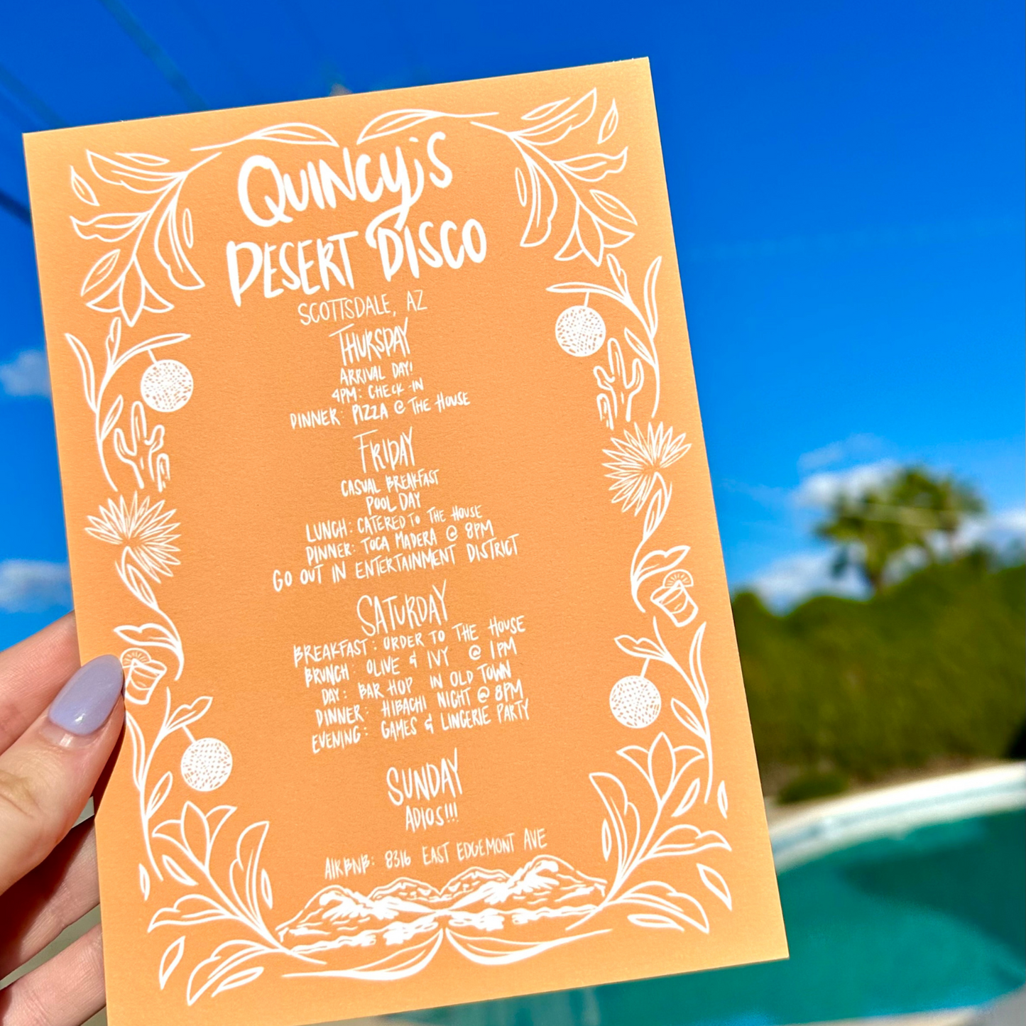 Custom Bachelorette Invitations