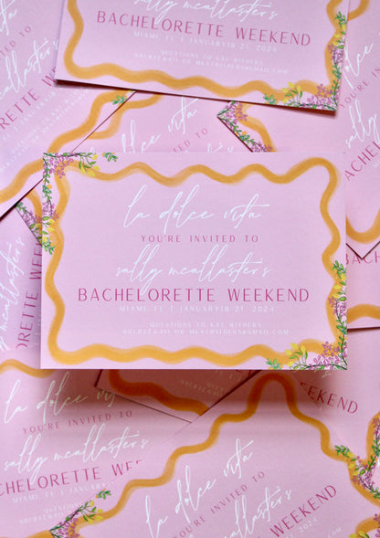 Custom Bachelorette Invitations