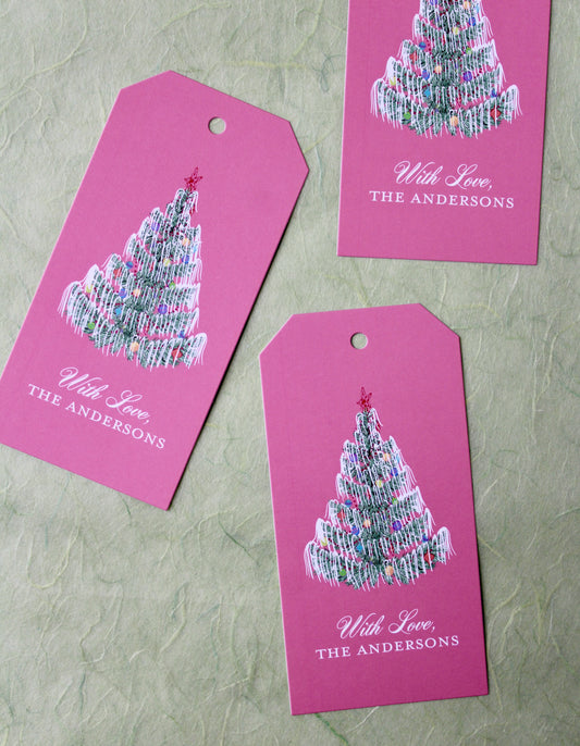 Tinsel Trees Gift Tags